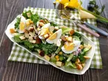 たまごシーザーサラダ/egg Caesar salad/계란 시저 샐러드（韓国料理＆生サムギョプサル ビビサム 池袋東口店）
