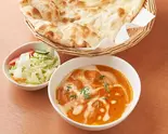 ナンと1種のカレーセット(ナンまたはライス) Naan ＆ 1 Curry Set (Naan or Rice)（カレーリーブス錦糸町）