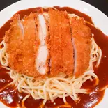 チキンカツあんかけスパ（名古屋名物あんかけスパあんかけ亭）
