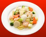 海鮮三種と野菜の炒め(梅蘭 六本木ヒルズ店)