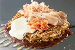 豚キムチチーズ玉モダン(お好み焼き おた福商店 八王子・日野店)