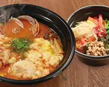 F-1111】チーズ赤スンドゥブ+特製ミニビビンバ（ビビンバ・カルビ丼・スンドゥブ グンチャン 神戸駅前店）