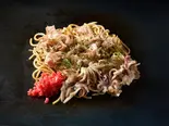 イカ豚焼きそば(お好み焼きもんじゃ ウマウマ 麻布十番)