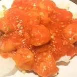 エビチリ定食（中華ダイニング昌柚）