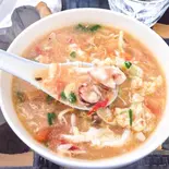 酸辣魷魚汤(イカのすっぱい湯)（中国料理 壺家大排档）