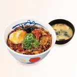 牛ビビン丼(味噌汁付)（松屋 天神店）