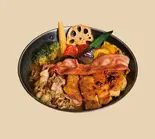 欲ばりがるるのスペシャルスープカレー(チキン・豚・ベーコン)（がるる）