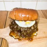 スパイシーチリバーガー（中洲バーガー(中洲ホルモンセンター)）