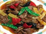 【503】牛肉のオイスターソース炒め（客来香）