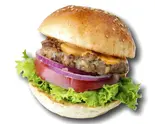 ハンバーガー(ポテト付き)Hamburger(with Fries)（THE MOST COFFEE）
