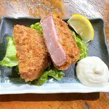 厚切りハムカツ（鳥作 白楽店）