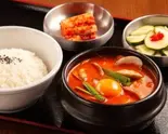 純豆腐チゲ定食(セマウル食堂中野店)