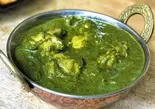 ほうれん草チキンカレー Sag Chicken Curry（Siddhartha Palace 御嶽山店）