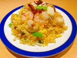 XO醤が決め手 海鮮チャーハン（萬来仙閣）