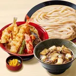 【満腹久セット】きのこつけ汁うどん・上鱚天丼（久兵衛屋 南与野店）