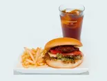 ◆【 ドリンクセット 】 misoチーズ   Cheese burger with miso tomato sauce（KOMEDA is □東銀座店）