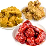 チキンハーフ＆ハーフ(1羽)（韓国家庭料理ジャンモ 津田沼店）