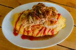 チキンソテーとオムライス（喫茶お食事のたけ川）
