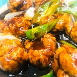 黒酢豚（龍 刀削麺）