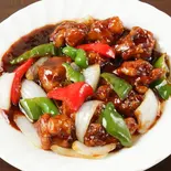 黒酢豚 Black Vinegar Sweet and Sour Pork(星宿飯店)