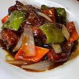 (大盛無料キャンペーン中)黒酢豚(東来)
