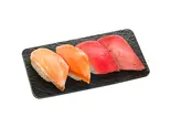 まぐろサーモンセット4種 1人前（4貫）（スシロー博多駅南店）
