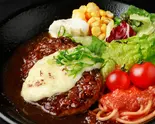 チーズBBQソースハンバーグ（GRILLハンバーグキッチン森山）