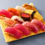 まぐろ&本鮪中とろ盛12貫(小僧寿し 上目黒店)