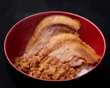 チャーシュー丼 小盛(チャーシュー2枚,そぼろ50g,ごはん150g)（キングチャーシュー丼 本店）