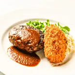 ハンバーグ＆蟹クリームコロッケ（洋食＆スイーツ EVERYDAY BURG そごう千葉店）