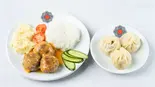 モンゴル料理の2種類お得セットブーズ3個、Teftel(Cafe Mongolia)