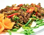 イノシシ炒め Lon xao lan ( stir fried meat)（ベトナム料理ハノイレストラン川崎）