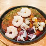 【人気No.3】広島お好み 海鮮焼(イカ・海老・帆立・麺)【マヨ】（【関西風＆広島風お好み焼き・鉄板焼き】 桜家）