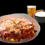 ぶた玉ランチ1800円→1600円でお得（お好み焼・焼きそば えん 天王寺店）