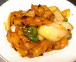 白身魚と黒豆炒め（興福楼）