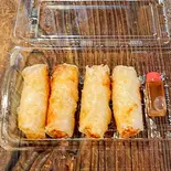 蟹の揚げ春巻き(4本)（Cafe POKAPOKA）