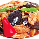 豚肉とナスの醤油煮込み(大塚餃子軒)