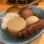 おでん5種盛り（長原食堂まるますみかく）