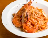 赤海老とキノコのトマトクリームパスタ（窯焼きピザ＆イタリアン ハチョボリーノ）