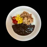 ハラルチキンカレー + 唐揚げ（大阪ハラルラーメン EMINA）