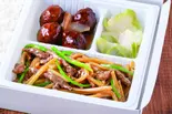 青椒肉絲弁当(台湾餃子道 小伝馬町店)
