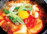 スンドゥブチゲ(ライス付き)（韓マンナ×KAMACHICKEN）