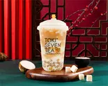 新登場！タロ芋エンジャスミン(芋泥波波奶緑)M 500ml（TOKI SEVEN TEA蒲田店）