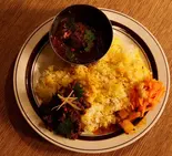 カレー2種盛(ラム・ポークビンダルー)（negombo 33 高円寺）
