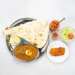 Eキーマカレー Keema curry set(インド料理スーリヤ 東麻布店)