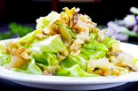 キャベツとつぶ貝の塩炒め【大頭菜炒螺片】(中国東北家郷料理永利 豊洲駅前店(1号店))