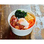 【人気No.4】特製カルビビビンバ丼（ビーフカツ肉垣）