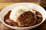 ハンバーグハヤシライス Hamburg Hashed Beef Rice（濃厚オムハヤシ＆ハンバーグ「KAKUSHIAZI」 亀有店）