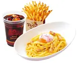 パンチェッタの濃厚カルボナーラ-半熟卵添え-セット（ウェンディーズファーストキッチン 横浜パルナード）