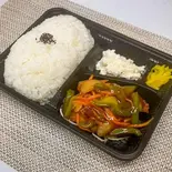 野菜フライの甘酢あんかけ弁当（肉食キッチン）